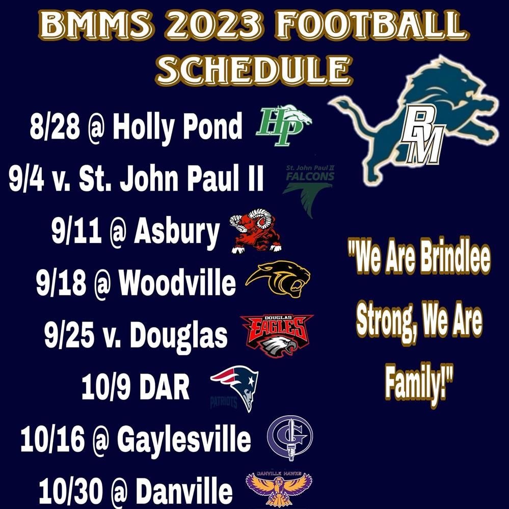 Middle School Schedule